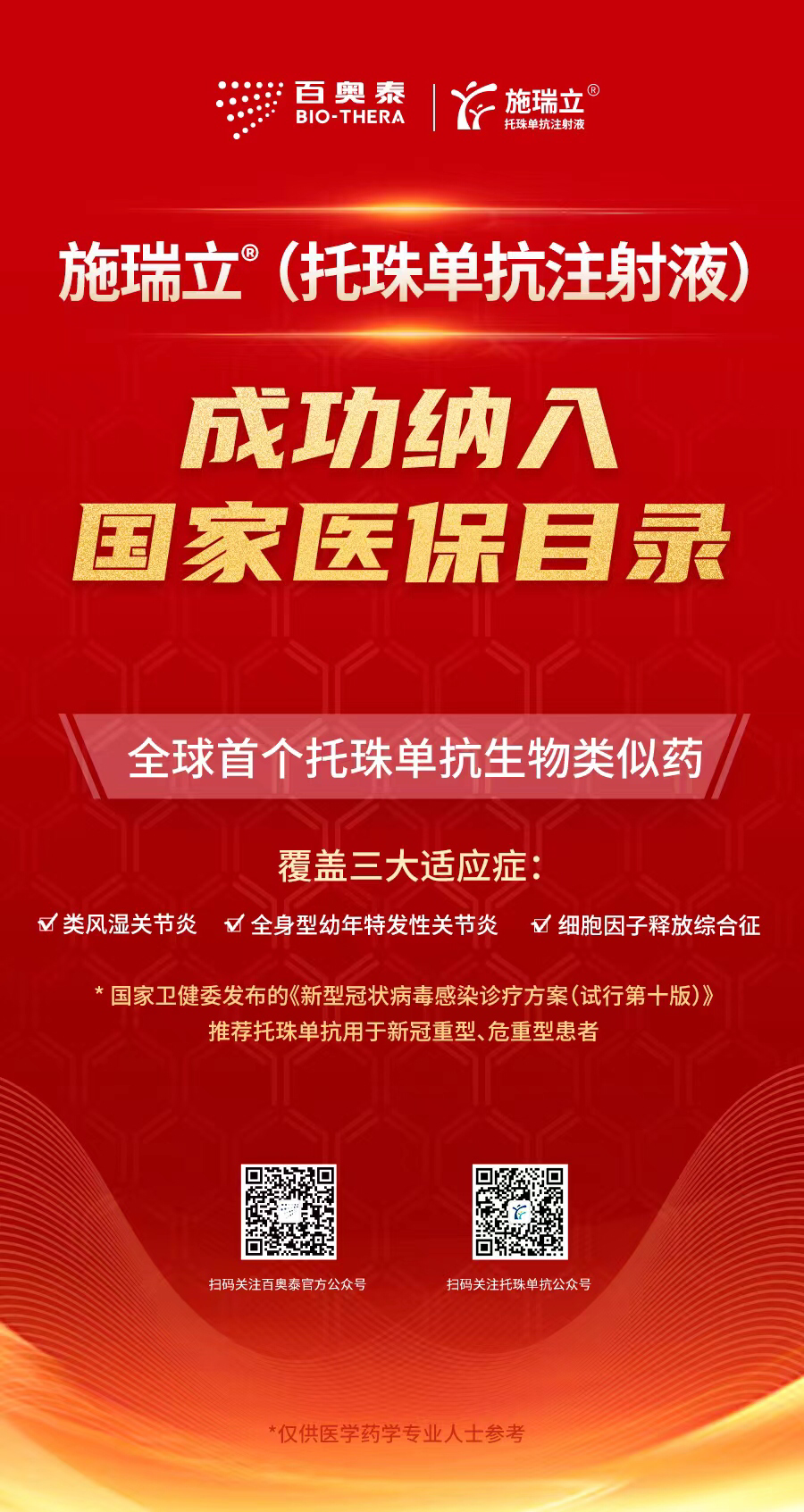 施瑞立®托珠单抗注射液丨成功纳入国家医保目录医药新闻-ByDrug-一站式医药资源共享中心-医药魔方
