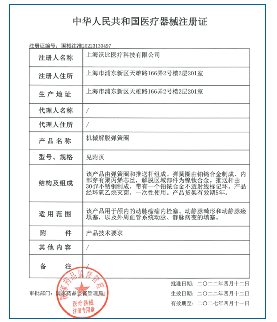 沃比医疗自主研发的Avenir  Plus系列机械解脱弹簧圈获得国家药品监督管理局批准上市丨德同Family医药新闻-ByDrug-一站式医药资源共享中心-医药魔方